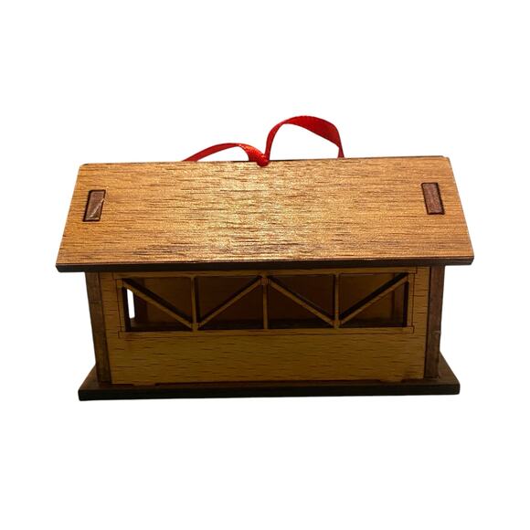 Vintage Cracker Barrel "The Old Mill" Laser Cut Christmas Ornament Made in USA - Picture 7 of 14